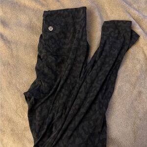 lululemon athletica Black Patterned Leggings